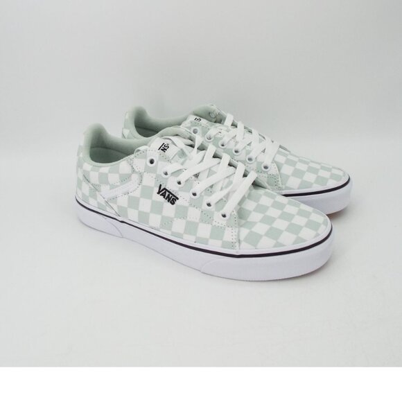Vans Shoes - Vans Off The Wall Mint Green Checkerboard Skater Lace Up Sneakers Size 8.5
